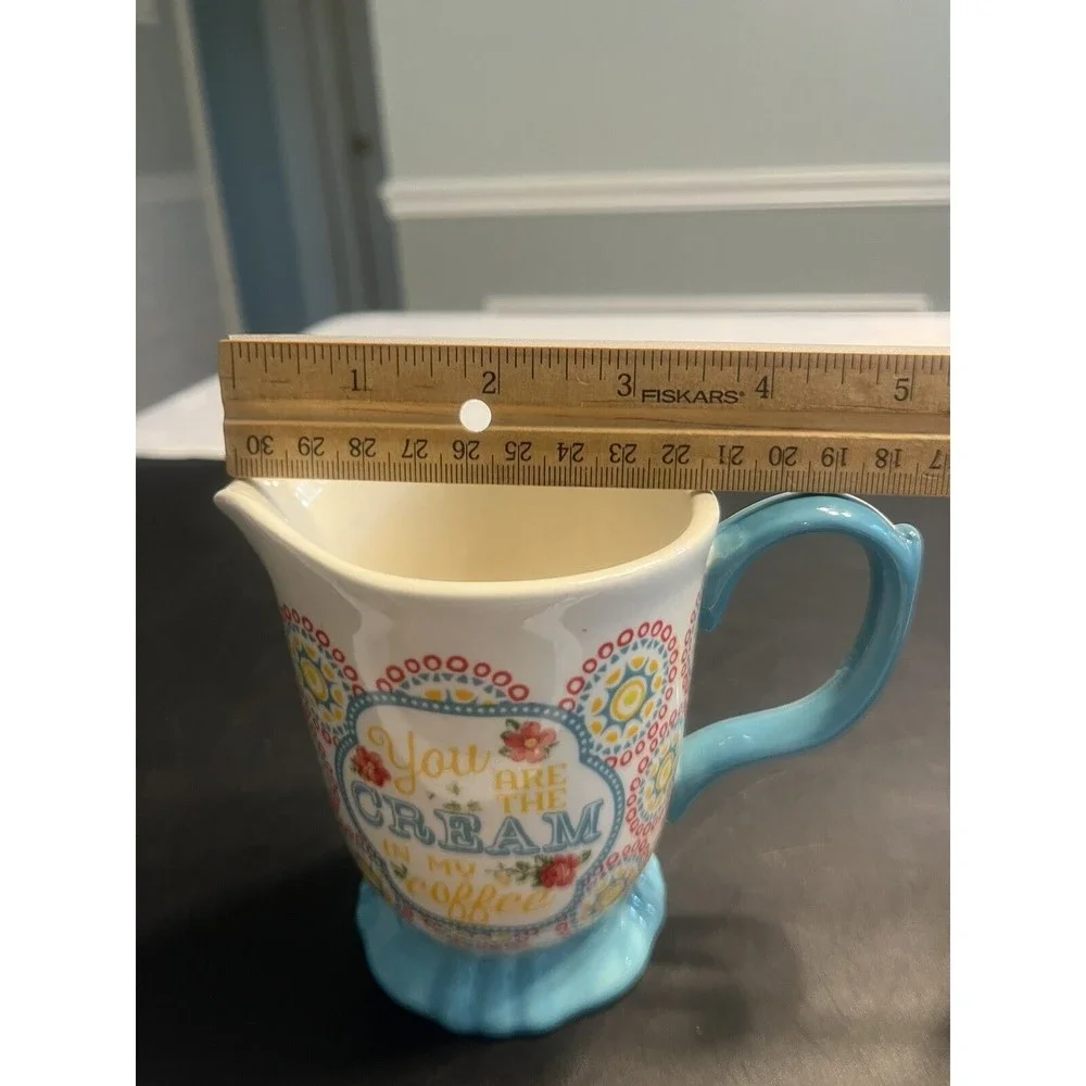 Pioneer Woman Hyacinth Footed Creamer Pitcher 